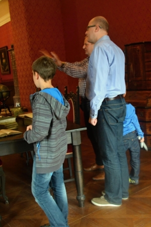 Pan premiér Bohuslav Sobotka na Zámku Potštejn