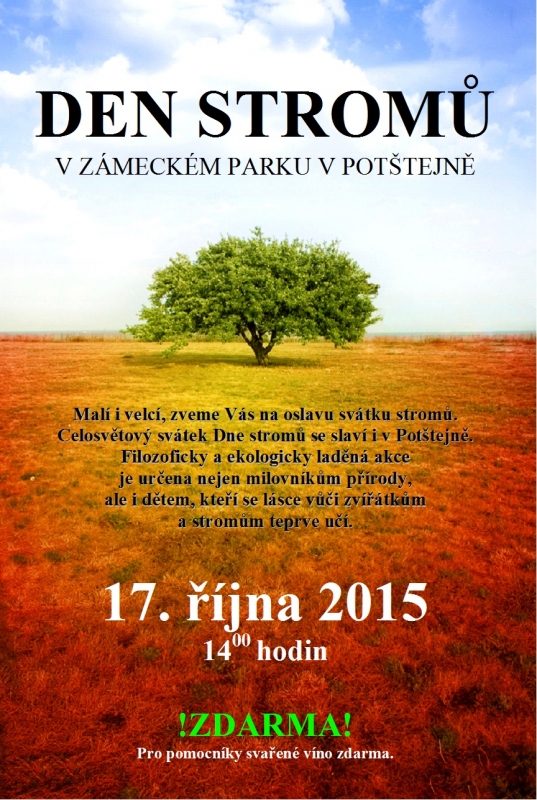 DEN STROMŮ - 17. října 2015 od 14.00 hodin
