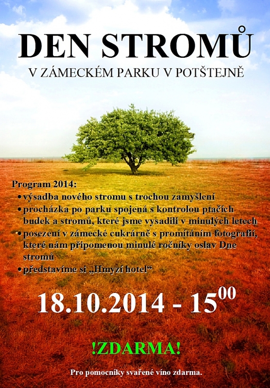 DEN STROMŮ NA ZÁMKU POTŠTEJN
