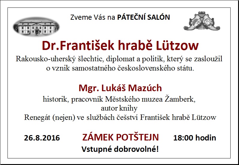 Páteční salón - 26.8.2016
