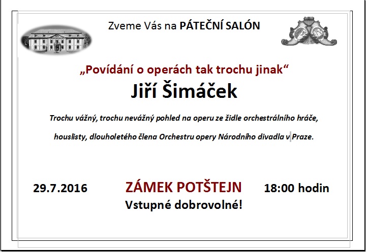 Páteční salón - 29.7.2016
